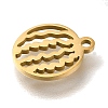 201 Stainless Steel Pendants STAS-R136-01G-01-2