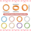 32Pcs 8 Colors Baking Paint Alloy Bead Frame FIND-SP0004-50C-2