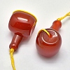 Natural Carnelian 3 Hole Guru Beads G-K208-02-A-08-4