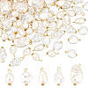 100Pcs 5 Style ABS Plastic Imitation Pearl Beads Pendant KY-AR0001-12-1