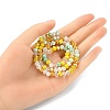 Electroplate Glass Beads Strands EGLA-YW0002-D08-5