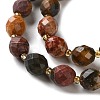 Natural Picasso Jasper/Polychrome Jasper Beads Strands G-N342-149I-28-4