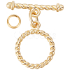 Beebeecraft 12 Sets Brass Toggle Clasps KK-BBC0007-89-1