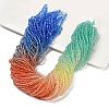 Transparent Painted Glass Beads Strands DGLA-A034-T2mm-A02-1
