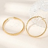 Ion Plating(IP) 304 Stainless Steel Hoop Earrings EJEW-L215-15G-1