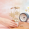 430 and 201 Stainless Steel Rotating Candlestick Tealight Candle Holder DJEW-WH0039-24G-3