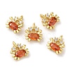 Brass Micro Pave Cubic Zirconia Pendants KK-M246-33G-3
