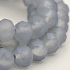 Pearl Luster Plated Faceted Rondelle Glass Beads Strands EGLA-J054-8x5mm-PL02-1