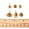 12Pcs 6 Styles Alloy Resin Pendants FIND-FS0004-05-5