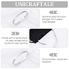 1Pc Stainless Steel Grooved Bangles STAS-UN0042-50B-P-5