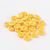2-Hole Flat Round Resin Sewing Buttons for Costume Design BUTT-E119-14L-04-1