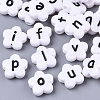 Opaque Spray Painted Acrylic Beads SACR-N009-21-1