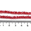 Electroplate Transparent Glass Beads Strands EGLA-A035-T3mm-A01-4