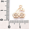 Brass Micro Pave Cubic Zirconia Charms KK-T076-05KCG-3