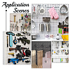 Iron Wall Mounted Mesh Board Pegboard Hook Hangers IFIN-WH0085-17EB-6