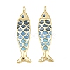 Brass Enamel Pendants KK-CBA3297-05C-G07-1