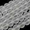 Baking Paint Transparent Glass Bead Strands GLAA-S031-10mm-13-1