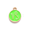 Alloy Enamel Pendants ENAM-S124-01A-06E-2