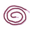 Faceted Glass Beads Strands G-F619-09D-3mm-2