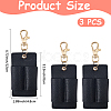 3Pcs PU Keychains KEYC-CL0001-49C-2