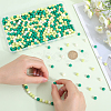 500Pcs Rubberized Style Imitated Silicone Acrylic Beads MACR-SP0001-07E-3