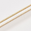 Brass Square Snake Chain Necklace Making MAK-T006-10B-KC-3