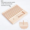 Beech Wood Sewing Embroidery Thread and Drawing Ruler Stand ODIS-WH0011-65-6