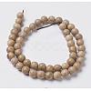 Natural Wood Beads Strands X-WOOD-J001-02-6mm-4