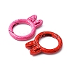 10Pcs Spray Painted Alloy Spring Gate Rings FIND-YW0001-64-2