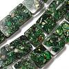 Dyed Natural Imperial Jasper with Resin Beads Strands G-G083-C06-01-1