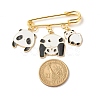 Panda Charm Enamel Brooch Pin JEWB-BR00063-01-5