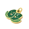 304 Stainless Steel Enamel Charms STAS-M121-11D-G-2
