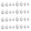 DIY Flat Round Brass Rhinestone Connector Charms & Pendant Jewelry Making Findings Kits DIY-GA0001-69P-1