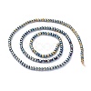 Electroplate Glass Beads Strands EGLA-K014-A-FP08-3