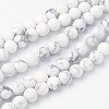 Natural Howlite Bead Strands G-G735-66F-6mm-1