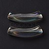 UV Plating Transparent Rainbow Iridescent Acrylic Beads X-OACR-A016-01M-2