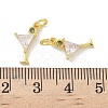 Brass Pave Cubic Zirconia Pendants X-KK-P325-17A-G-3