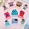 Graduation Theme Single Face Printed Acrylic Big Pendants OACR-WH0038-06-4