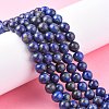 Natural Lapis Lazuli Beads Strands X-G-G099-8mm-7-6