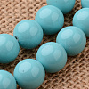 Polished Round Grade A Shell Pearl Bead Strands BSHE-M027-6mm-17-1