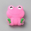 Frog Luminous Food Grade Eco-Friendly Silicone Beads LS-SIL-WH0003-12I-1