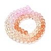 Transparent Painted Glass Beads Strands DGLA-A034-T8mm-A20-5