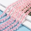 Natural Rose Quartz Beads Strands G-C076-8mm-3-6
