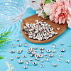 300Pcs 3 Styles Rondelle Brass Rhinestone Spacer Beads RB-TA0001-33P-5