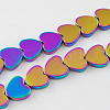 Non-magnetic Synthetic Hematite Beads Strands G-Q883-6x6mm-2-2