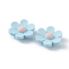 Opaque Resin Cabochons RESI-WH0026-75B-10-2