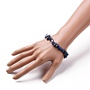 Natural Lapis Lazuli Chip Beads Stretch Bracelets BJEW-JB05765-06-3
