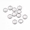 Tarnish Resistant 304 Stainless Steel Plain Edge Bezel Cups STAS-F117-49P-1