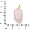 Natural Rose Quartz Pendants GG-CBA5FCC-01G-09-3