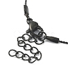Ion Plating(IP) 304 Stainless Steel Serpentine Chain Anklet AJEW-D059-01-4